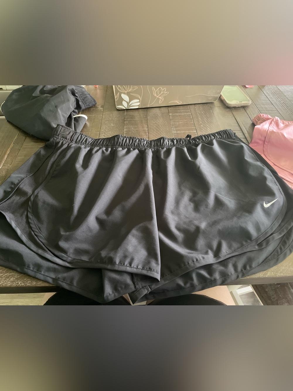 Nike Black Dri-FIT Athletic Shorts with Elastic Waist